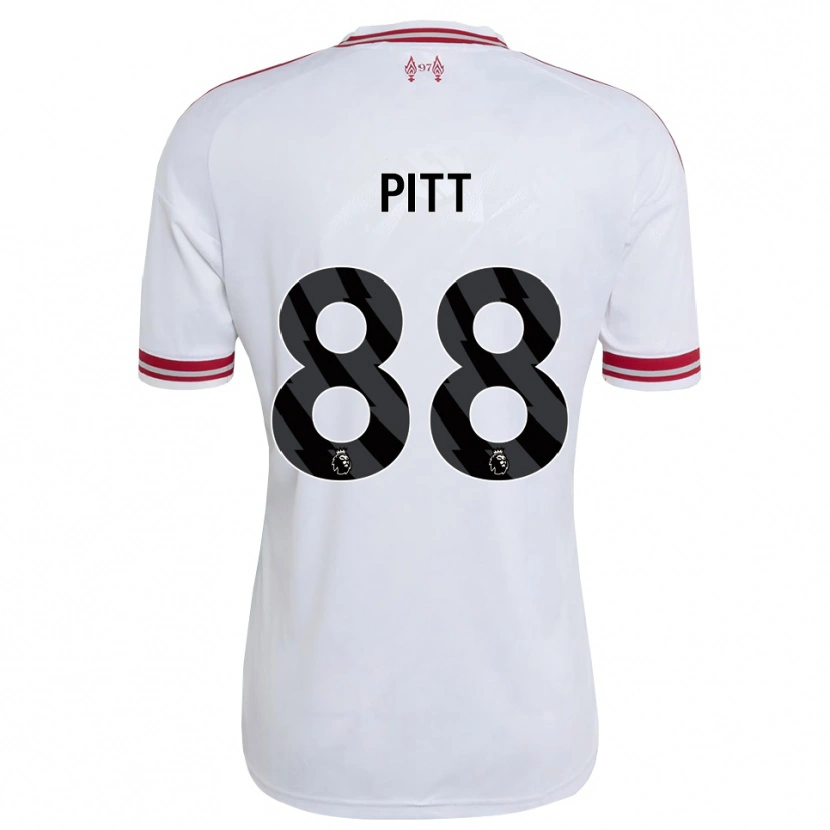 Danxen Criança Camisola Lucas Pitt #88 Vermelho Branco Alternativa 2026/27 Camisa