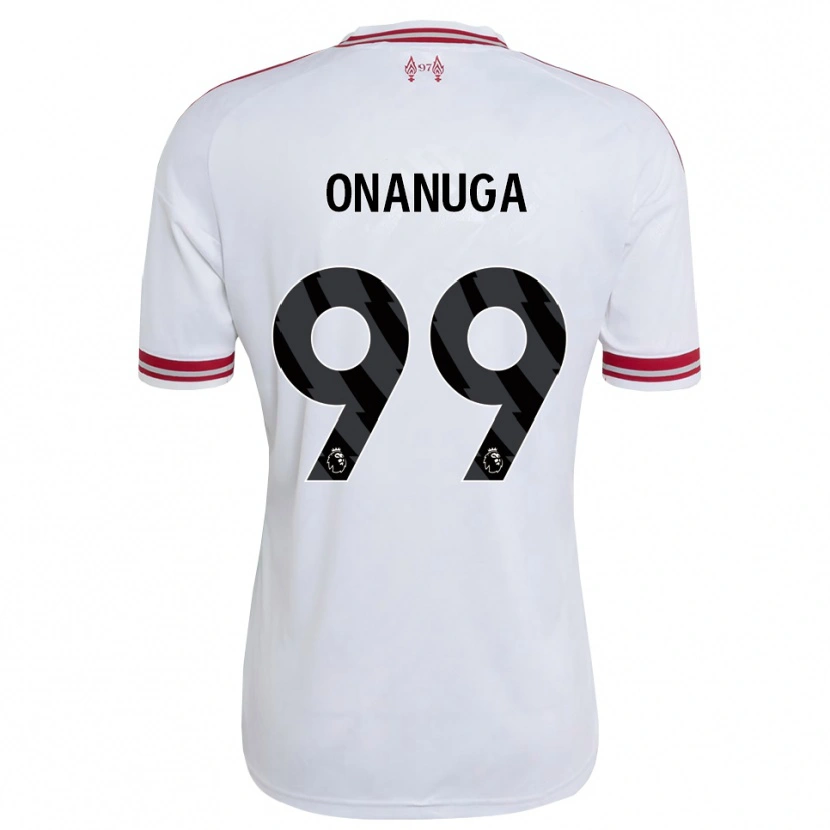 Danxen Criança Camisola Fola Onanuga #99 Vermelho Branco Alternativa 2026/27 Camisa