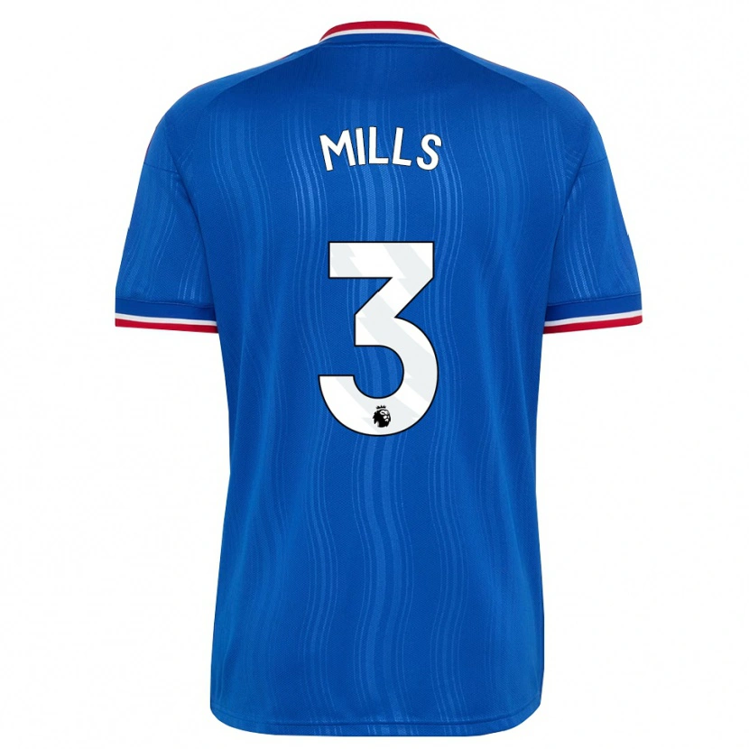 Danxen Criança Camisola Albert Mills #3 Azul Branco Vermelho Alternativa 2026/27 Camisa