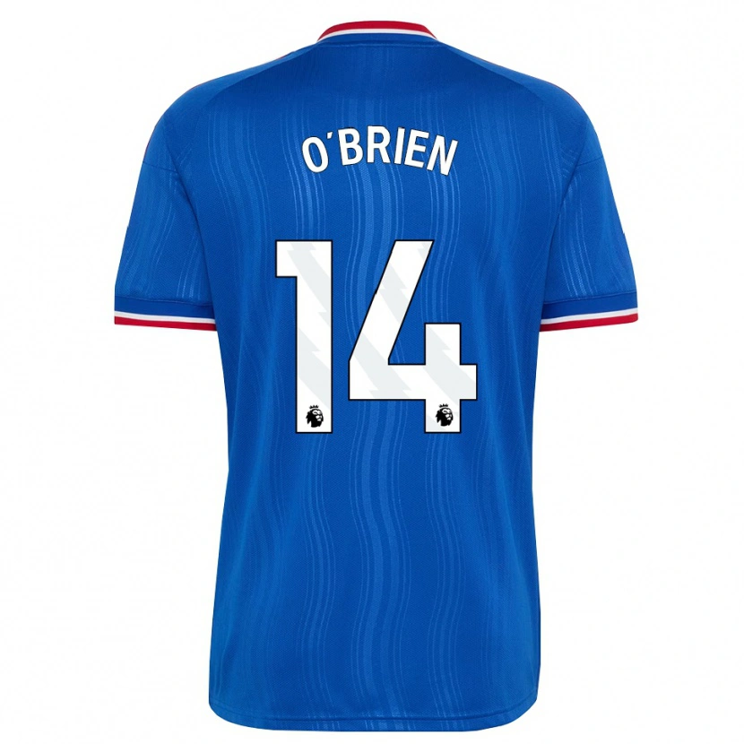 Danxen Criança Camisola Sam O'brien #14 Azul Branco Vermelho Alternativa 2026/27 Camisa