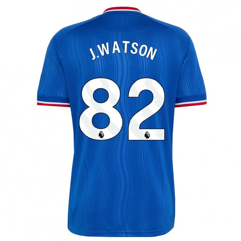 Danxen Criança Camisola Jacob Watson #82 Azul Branco Vermelho Alternativa 2026/27 Camisa