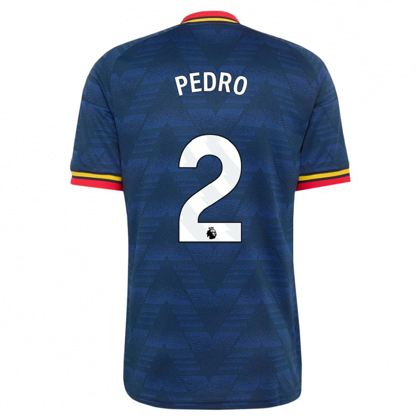 Danxen Criança Camisola Angelinou Pedro #2 Midnightblue Amarelo Vermelho Alternativa 2026/27 Camisa
