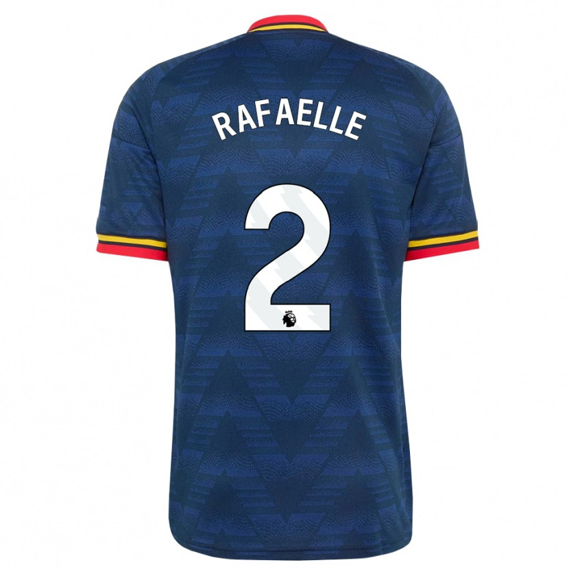 Danxen Criança Camisola Rafaelle Souza #2 Midnightblue Amarelo Vermelho Alternativa 2026/27 Camisa