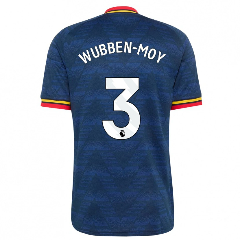 Danxen Criança Camisola Lotte Wubben-Moy #3 Midnightblue Amarelo Vermelho Alternativa 2026/27 Camisa
