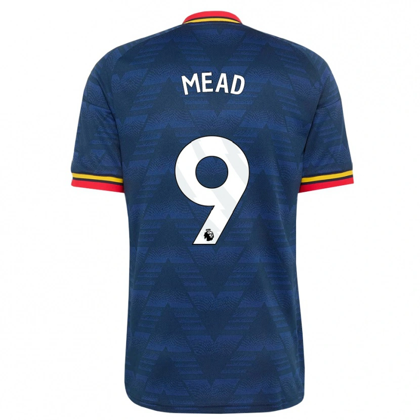 Danxen Criança Camisola Beth Mead #9 Midnightblue Amarelo Vermelho Alternativa 2026/27 Camisa