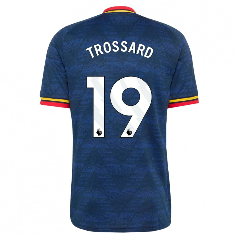 Danxen Criança Camisola Leandro Trossard #19 Midnightblue Amarelo Vermelho Alternativa 2026/27 Camisa