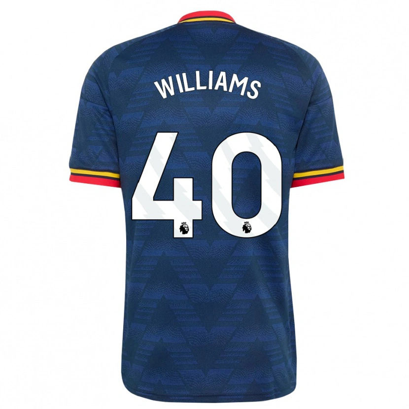 Danxen Criança Camisola Naomi Williams #40 Midnightblue Amarelo Vermelho Alternativa 2026/27 Camisa