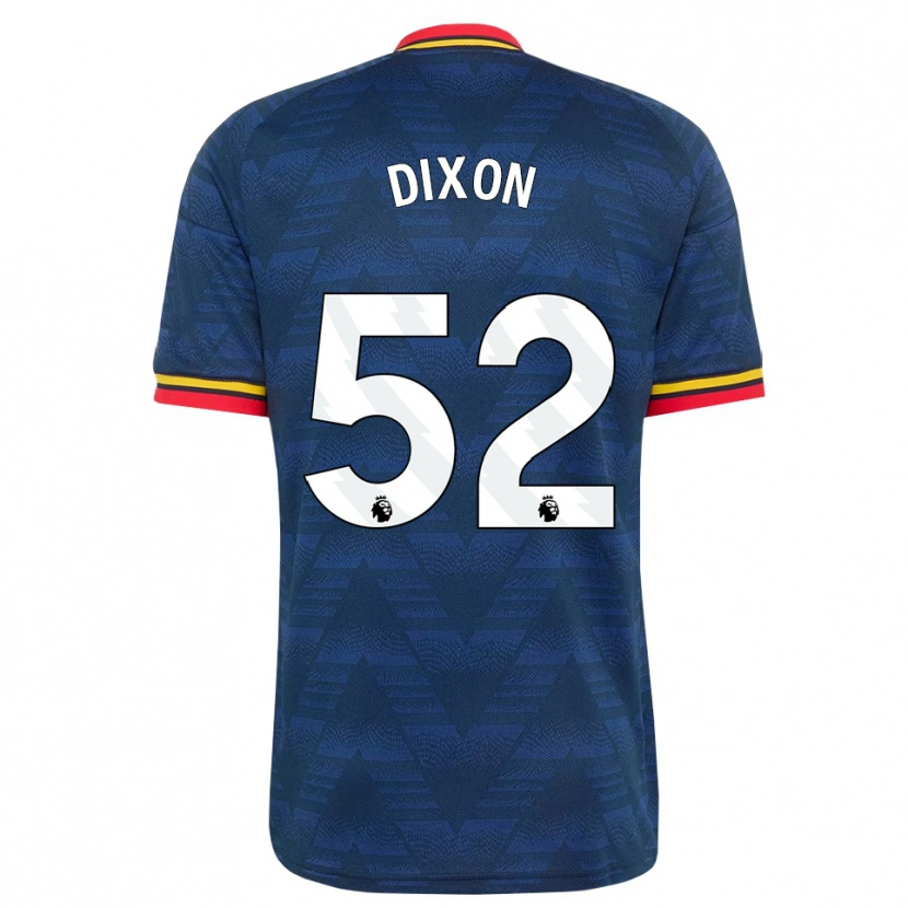 Danxen Criança Camisola Jaden Dixon #52 Midnightblue Amarelo Vermelho Alternativa 2026/27 Camisa