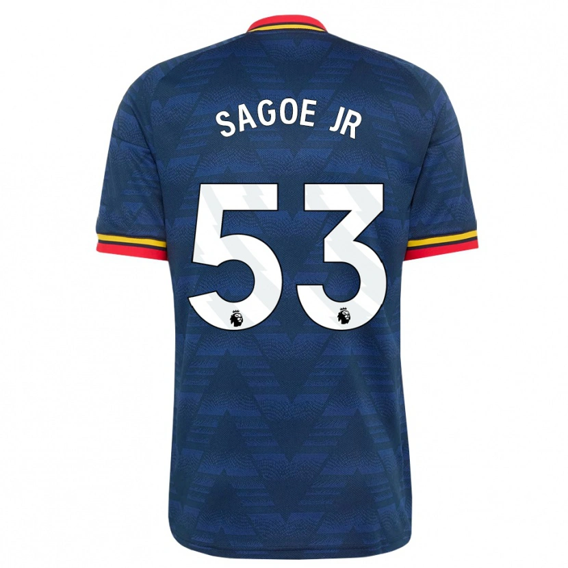 Danxen Criança Camisola Charles Sagoe Jr #53 Midnightblue Amarelo Vermelho Alternativa 2026/27 Camisa