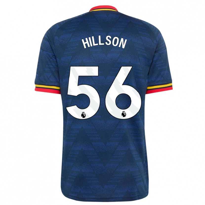 Danxen Criança Camisola James Hillson #56 Midnightblue Amarelo Vermelho Alternativa 2026/27 Camisa