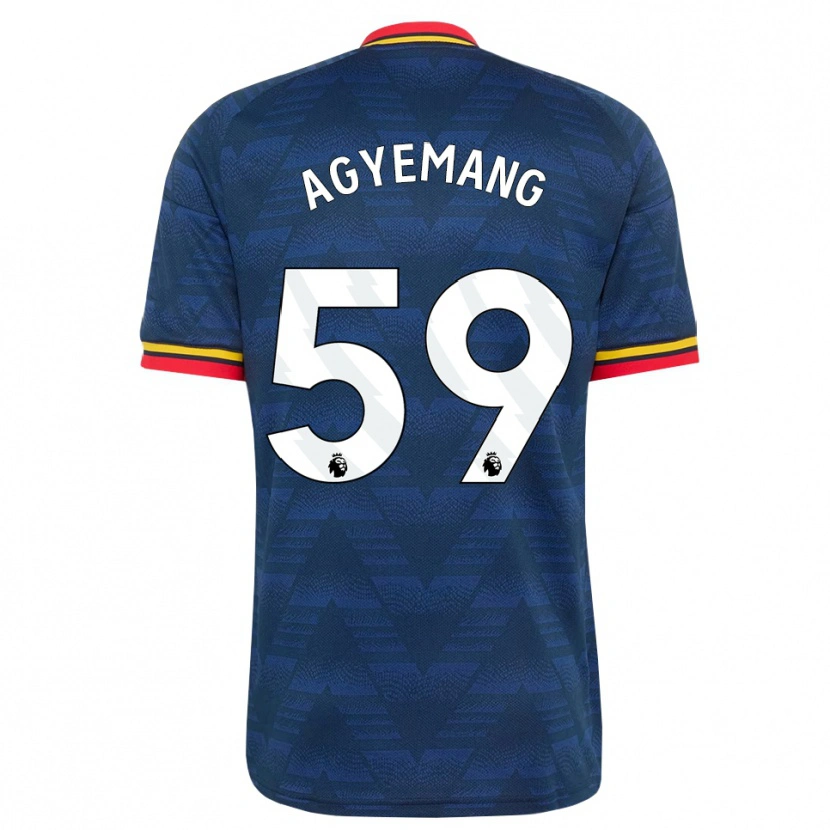 Danxen Criança Camisola Michelle Agyemang #59 Midnightblue Amarelo Vermelho Alternativa 2026/27 Camisa