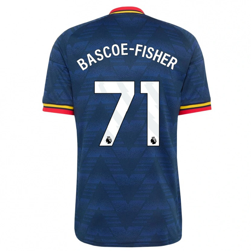 Danxen Criança Camisola Jakai Bascoe-Fisher #71 Midnightblue Amarelo Vermelho Alternativa 2026/27 Camisa