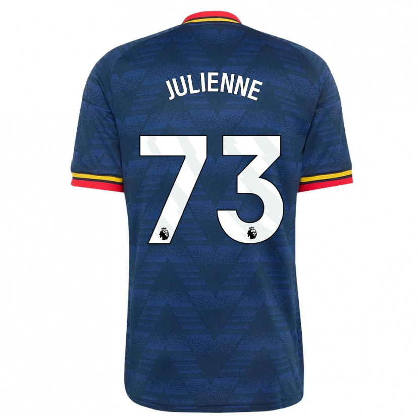 Danxen Criança Camisola Theo Julienne #73 Midnightblue Amarelo Vermelho Alternativa 2026/27 Camisa
