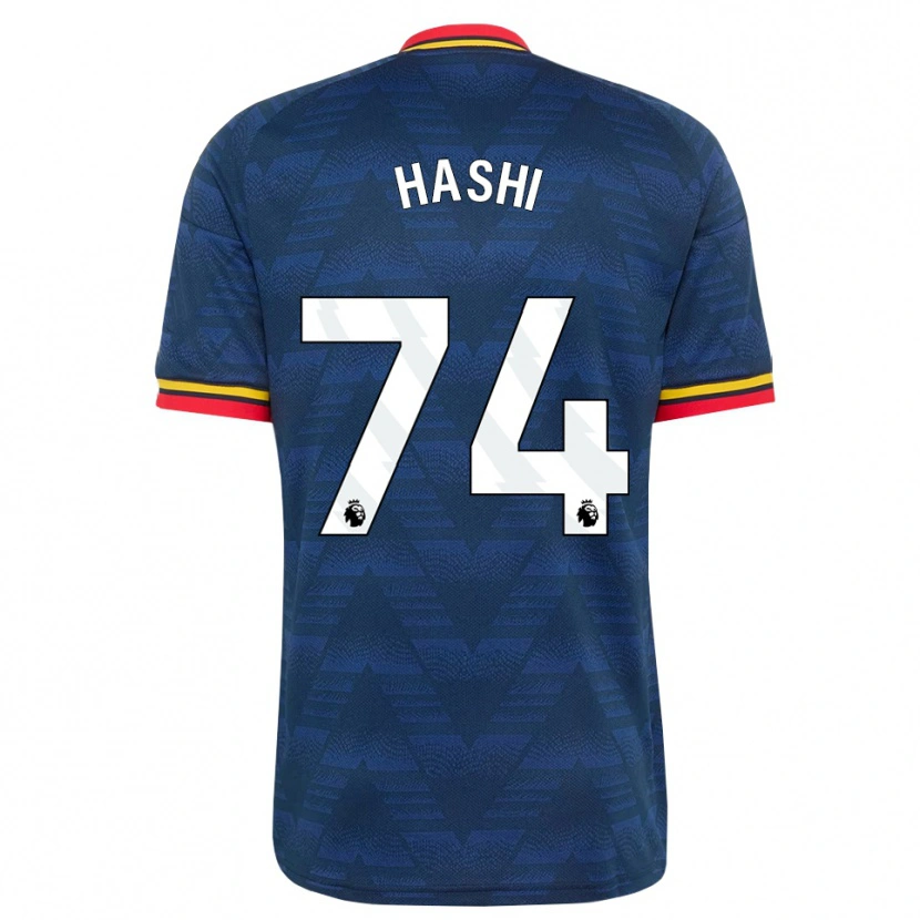 Danxen Criança Camisola Maalik Hashi #74 Midnightblue Amarelo Vermelho Alternativa 2026/27 Camisa