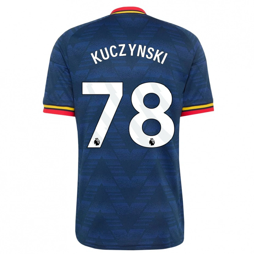 Danxen Criança Camisola Max Kuczynski #78 Midnightblue Amarelo Vermelho Alternativa 2026/27 Camisa