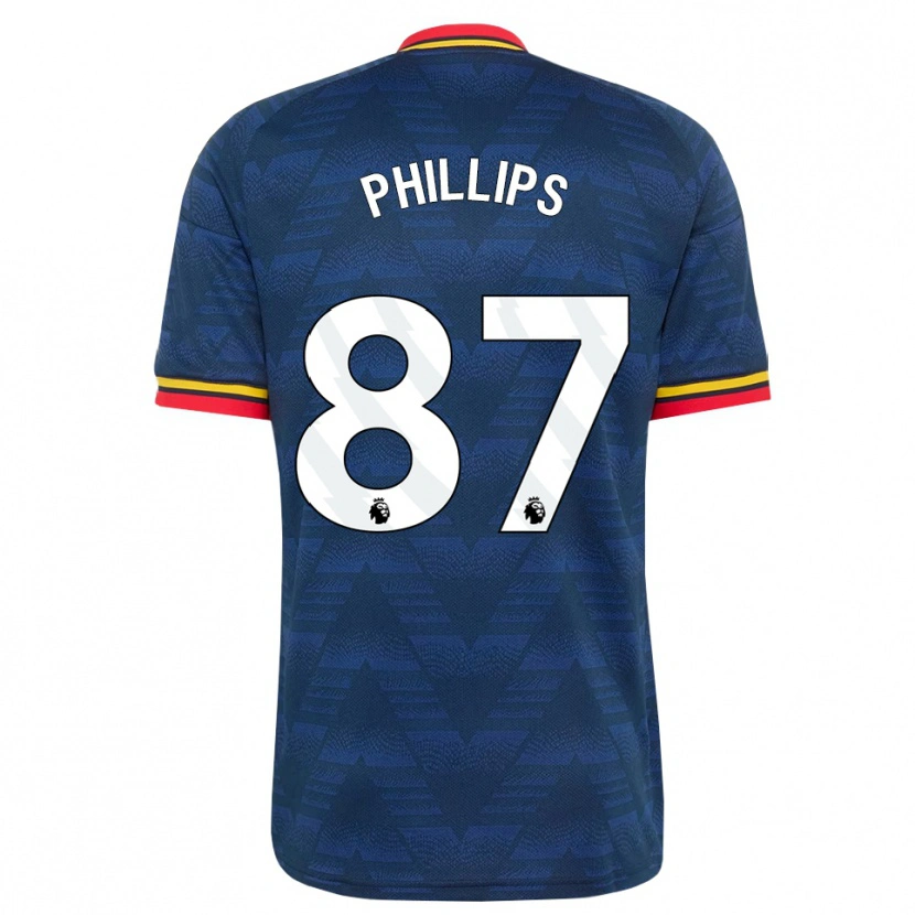 Danxen Criança Camisola Bowen Phillips #87 Midnightblue Amarelo Vermelho Alternativa 2026/27 Camisa