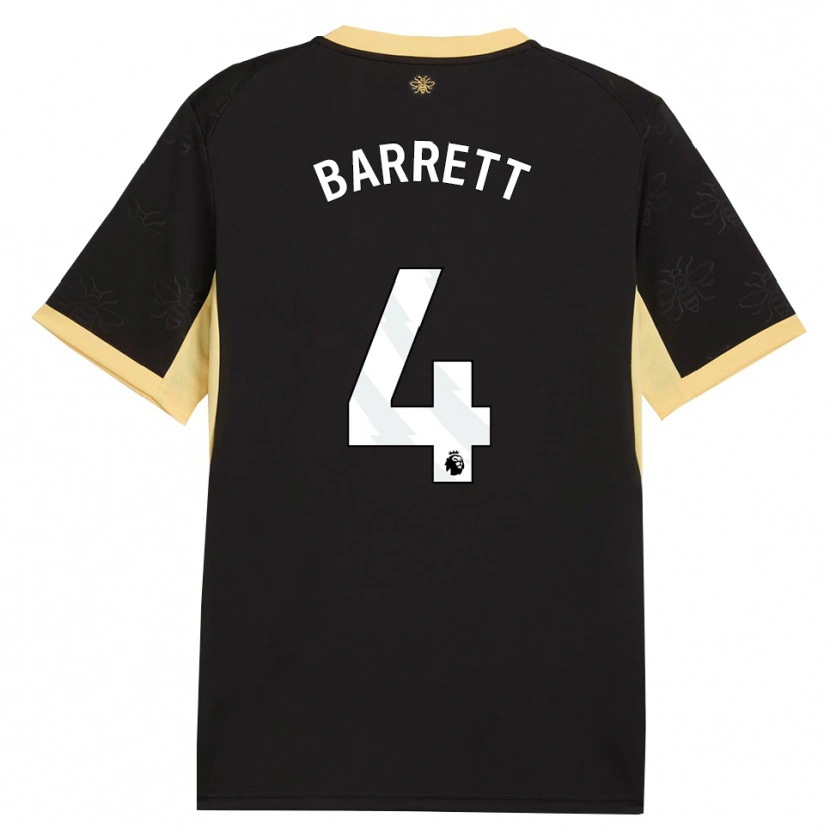 Danxen Criança Camisola Marlow Barrett #4 Preto Amarelo Alternativa 2026/27 Camisa