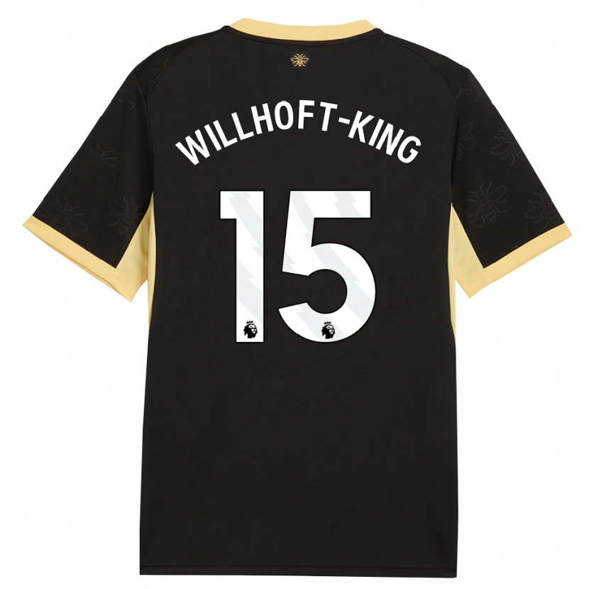 Danxen Criança Camisola Han Willhoft-King #15 Preto Amarelo Alternativa 2026/27 Camisa