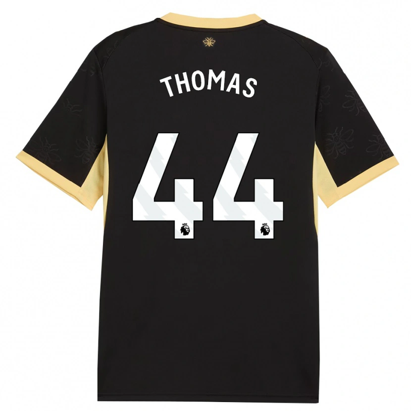 Danxen Criança Camisola Codie Thomas #44 Preto Amarelo Alternativa 2026/27 Camisa