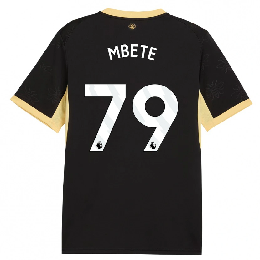 Danxen Criança Camisola Luke Mbete #79 Preto Amarelo Alternativa 2026/27 Camisa