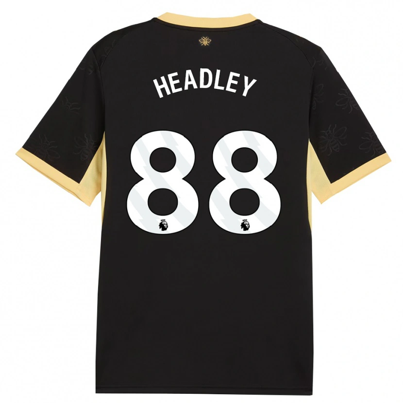 Danxen Criança Camisola Dante Headley #88 Preto Amarelo Alternativa 2026/27 Camisa