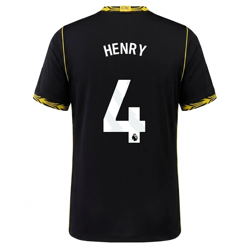 Danxen Criança Camisola Josh Henry #4 Preto Amarelo Alternativa 2026/27 Camisa