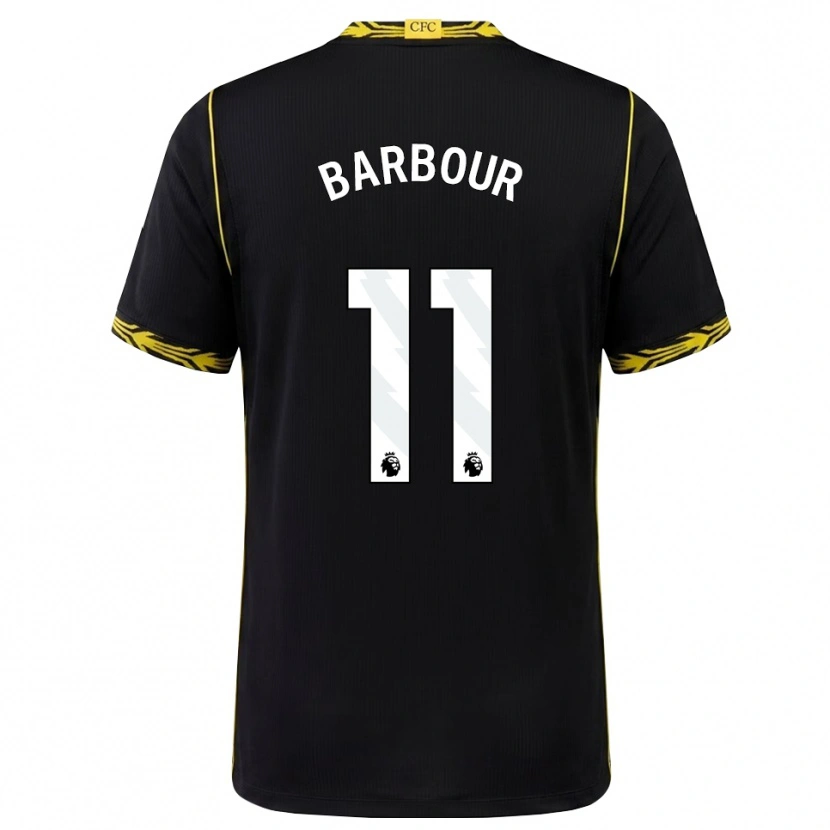 Danxen Criança Camisola Kobe Barbour #11 Preto Amarelo Alternativa 2026/27 Camisa