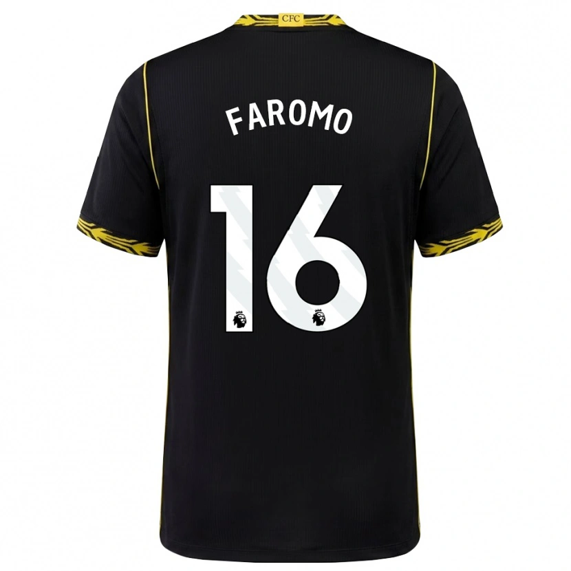 Danxen Criança Camisola Trey Faromo #16 Preto Amarelo Alternativa 2026/27 Camisa