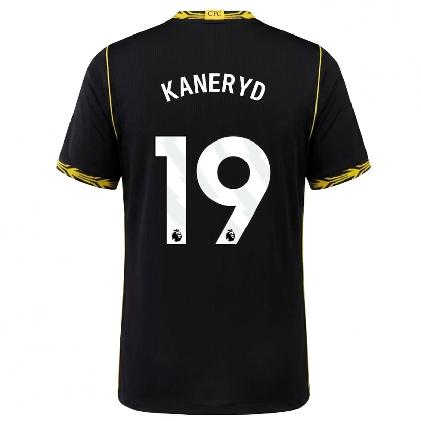 Danxen Criança Camisola Johanna Rytting Kaneryd #19 Preto Amarelo Alternativa 2026/27 Camisa
