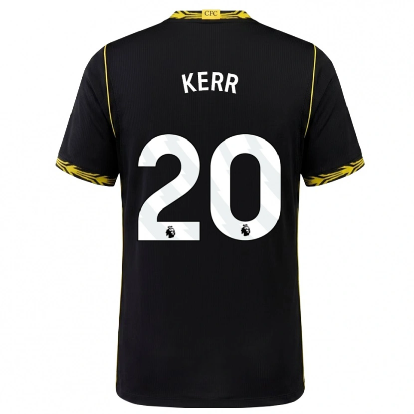 Danxen Criança Camisola Sam Kerr #20 Preto Amarelo Alternativa 2026/27 Camisa