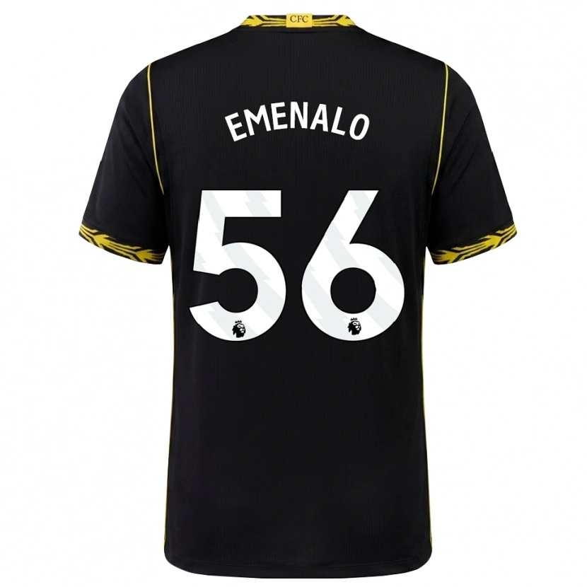 Danxen Criança Camisola Landon Emenalo #56 Preto Amarelo Alternativa 2026/27 Camisa