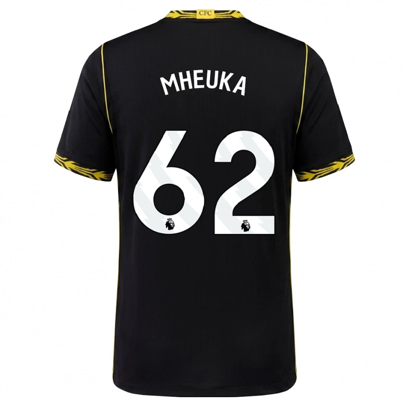 Danxen Criança Camisola Shumaira Mheuka #62 Preto Amarelo Alternativa 2026/27 Camisa