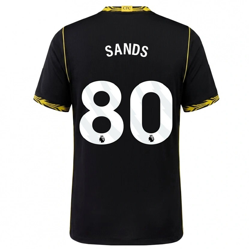 Danxen Criança Camisola Hudson Sands #80 Preto Amarelo Alternativa 2026/27 Camisa