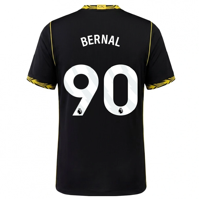 Danxen Criança Camisola Freddy Bernal #90 Preto Amarelo Alternativa 2026/27 Camisa