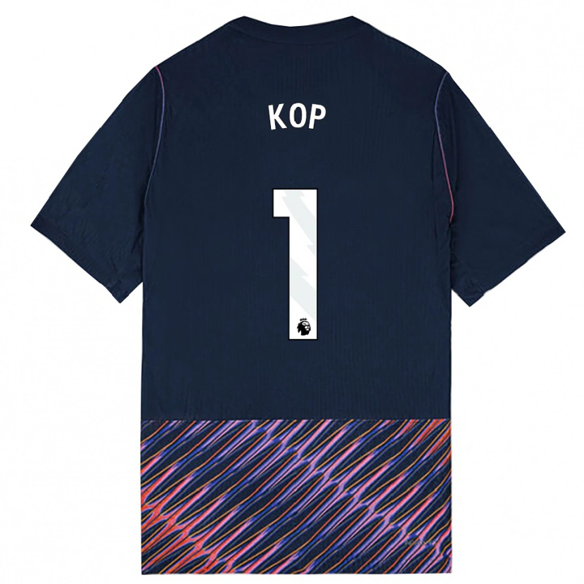 Danxen Criança Camisola Lize Kop #1 Azul Real Branco Alternativa 2026/27 Camisa