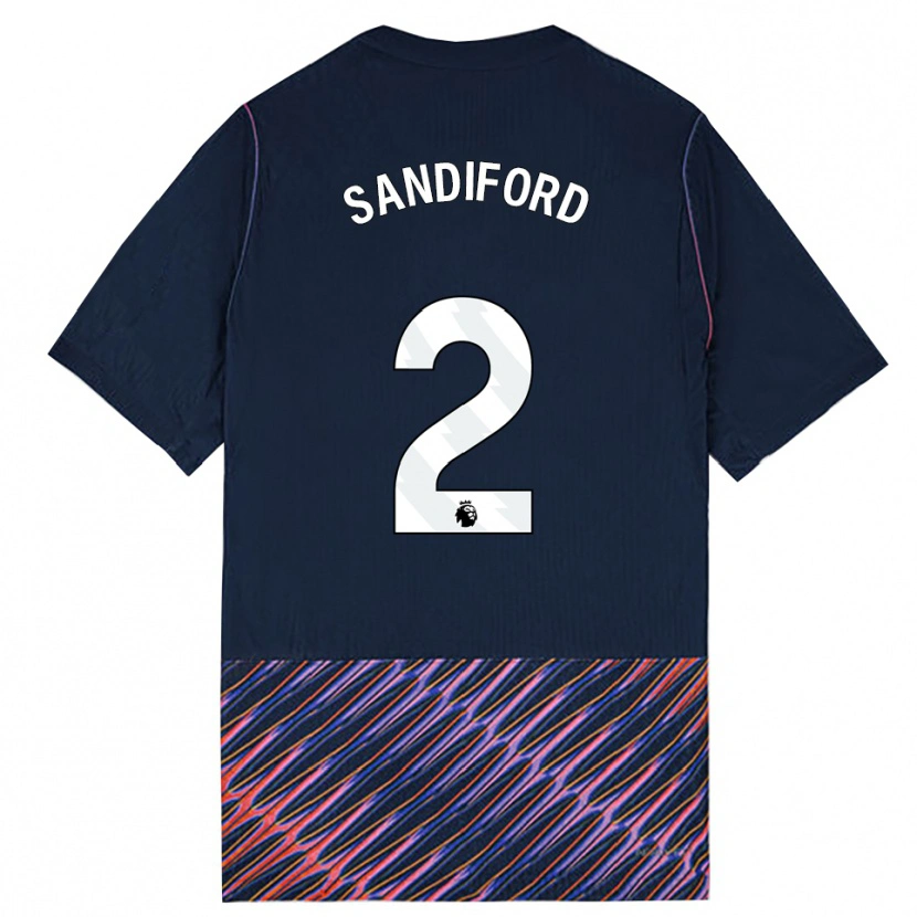 Danxen Criança Camisola Oscar Sandiford #2 Azul Real Branco Alternativa 2026/27 Camisa