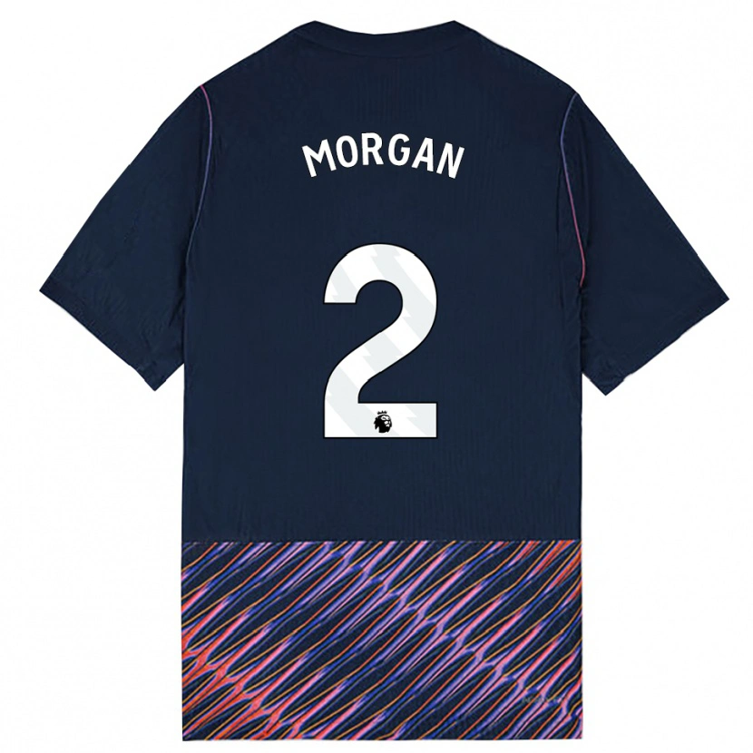 Danxen Criança Camisola Esther Morgan #2 Azul Real Branco Alternativa 2026/27 Camisa
