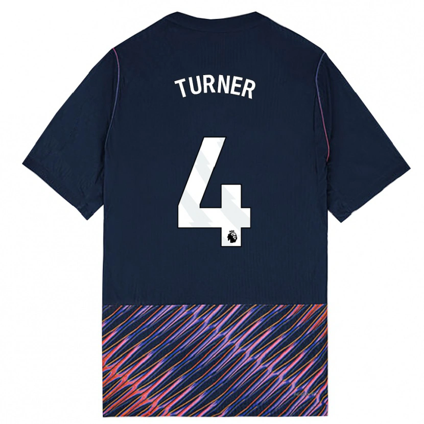 Danxen Criança Camisola Amy Turner #4 Azul Real Branco Alternativa 2026/27 Camisa