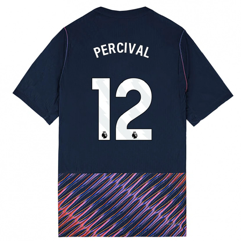 Danxen Criança Camisola Ria Percival #12 Azul Real Branco Alternativa 2026/27 Camisa