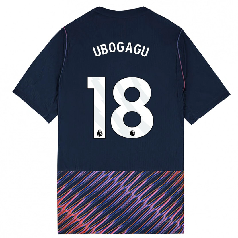 Danxen Criança Camisola Chioma Ubogagu #18 Azul Real Branco Alternativa 2026/27 Camisa