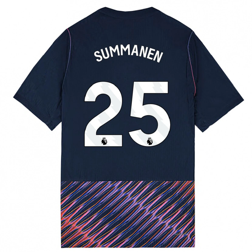 Danxen Criança Camisola Eveliina Summanen #25 Azul Real Branco Alternativa 2026/27 Camisa