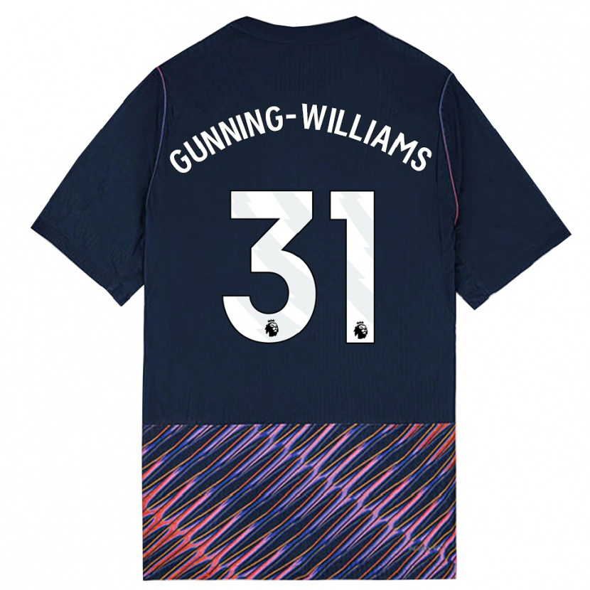 Danxen Criança Camisola Lenna Gunning-Williams #31 Azul Real Branco Alternativa 2026/27 Camisa
