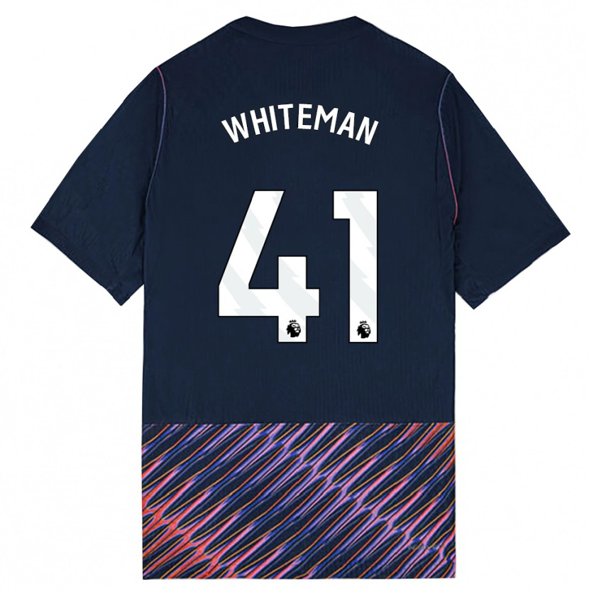 Danxen Criança Camisola Alfie Whiteman #41 Azul Real Branco Alternativa 2026/27 Camisa
