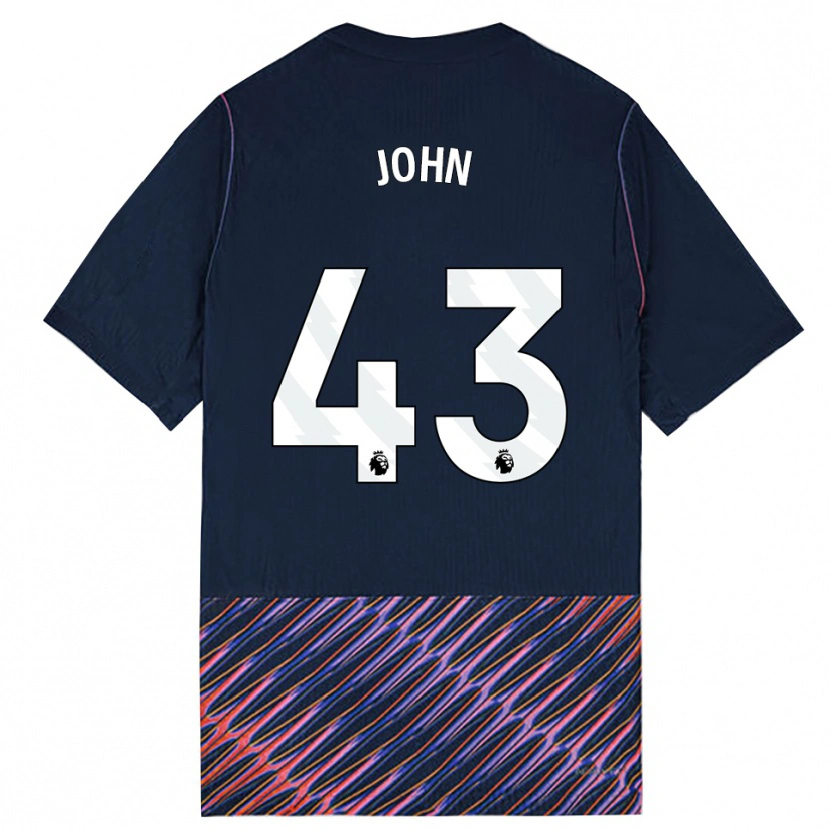 Danxen Criança Camisola Nile John #43 Azul Real Branco Alternativa 2026/27 Camisa