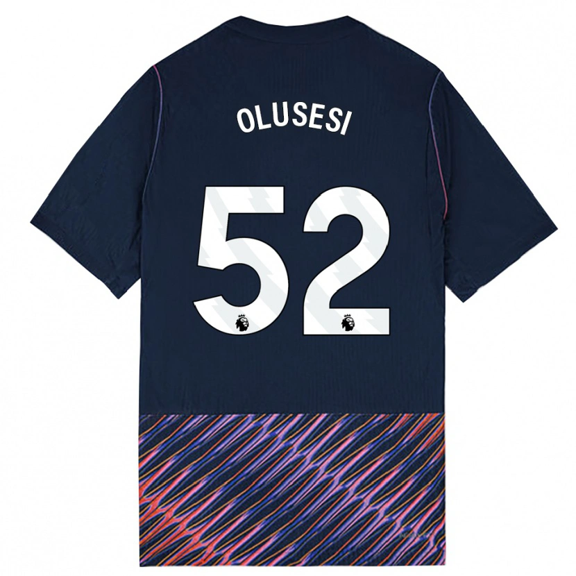 Danxen Criança Camisola Callum Olusesi #52 Azul Real Branco Alternativa 2026/27 Camisa