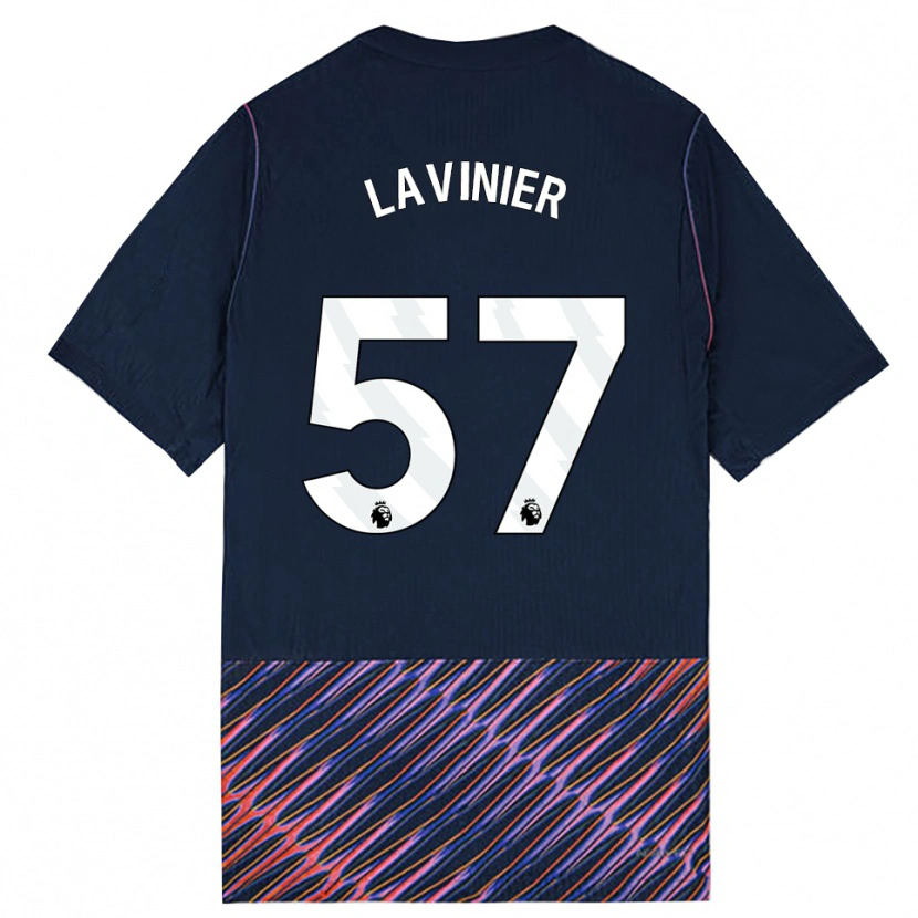 Danxen Criança Camisola Marcel Lavinier #57 Azul Real Branco Alternativa 2026/27 Camisa