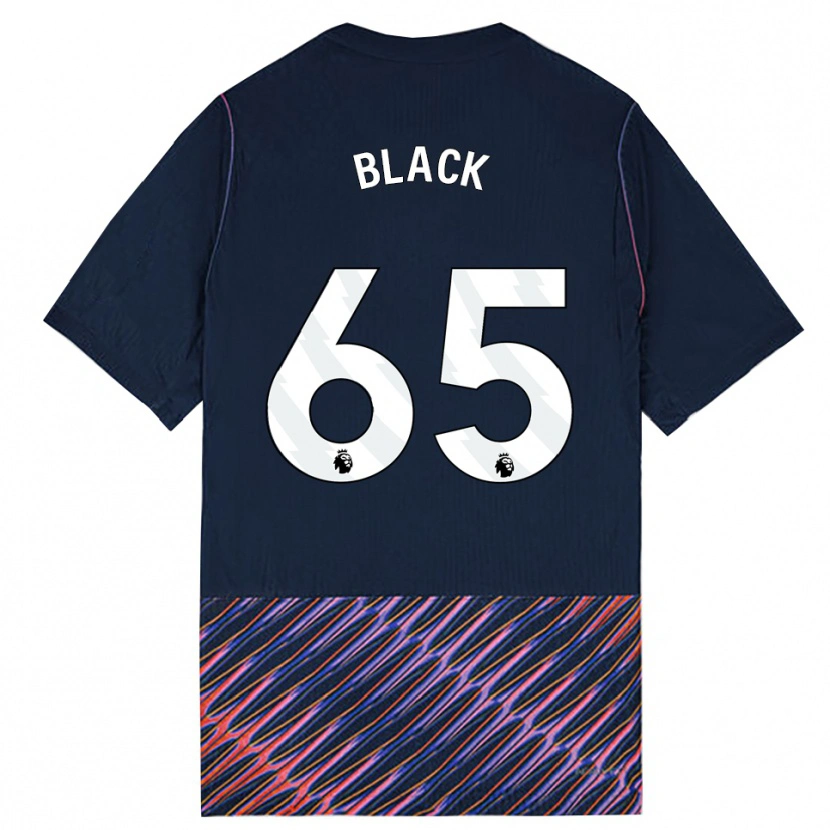 Danxen Criança Camisola Leo Black #65 Azul Real Branco Alternativa 2026/27 Camisa