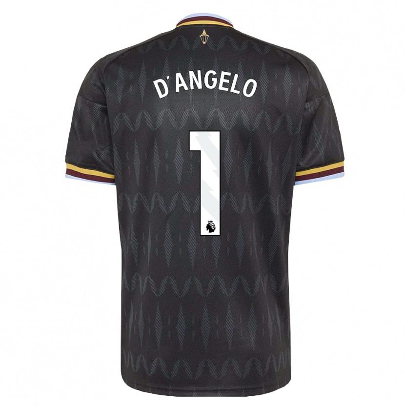 Danxen Criança Camisola Sabrina D'angelo #1 Cornflowerblue Preto Amarelo Alternativa 2026/27 Camisa