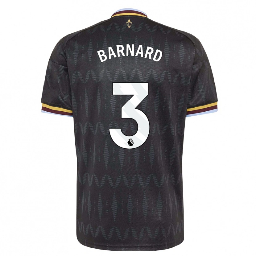 Danxen Criança Camisola Finlay Barnard #3 Cornflowerblue Preto Amarelo Alternativa 2026/27 Camisa