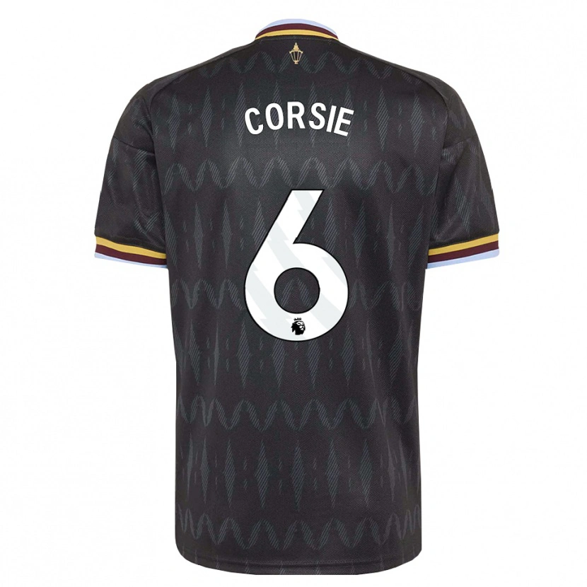 Danxen Criança Camisola Rachel Corsie #6 Cornflowerblue Preto Amarelo Alternativa 2026/27 Camisa